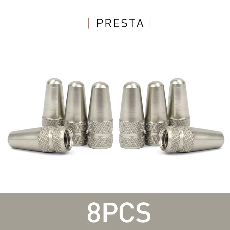 4/8Pcs Aluminum Alloy Bicycle Tire FV Valve Cap MTB Road Bike Covered Protector Road MTB Tyre Dustproof Bike Presta Valve