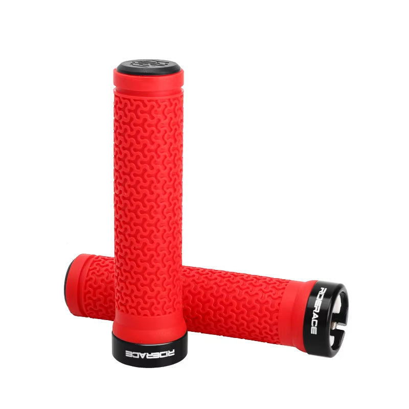 Bicycle Handle Bar Grips MTB Mountain Bike Soft Single-Sided Locking Handlebar Cover Plug Rubber Non-Slip Cycling Accessories
