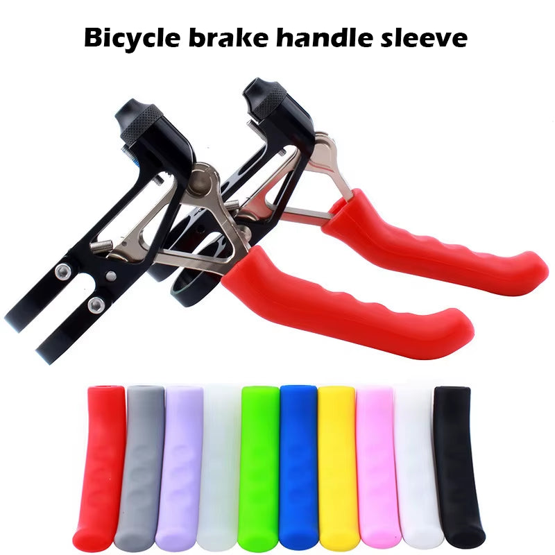 Bicycle Brake Handle Cover Sleeve, Silicone MTB Grips, Handlebar Protect Cover, Anti-Slip Cycling Gear, Bike Accessories