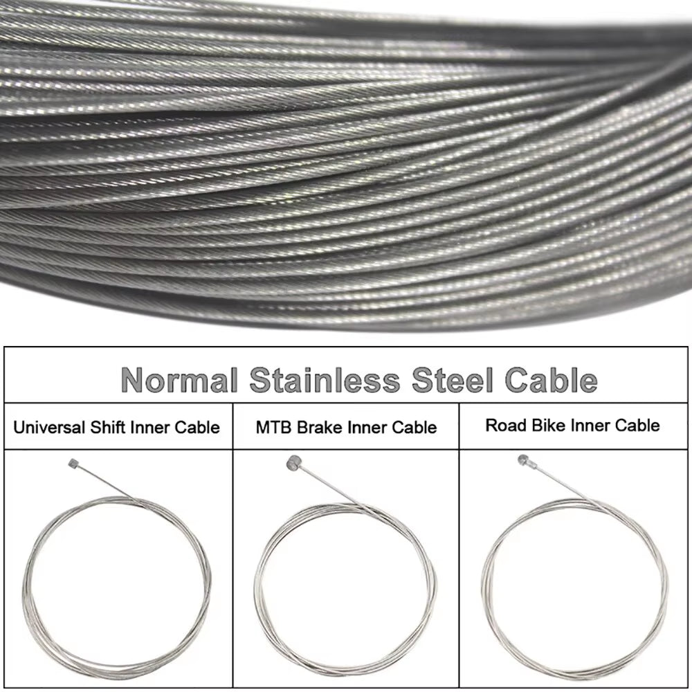 Bike Shifter Brake Cable Stainless Steel Inner Cable MTB Road Bike Front Rear Derailleur Shift Brake Cable Set