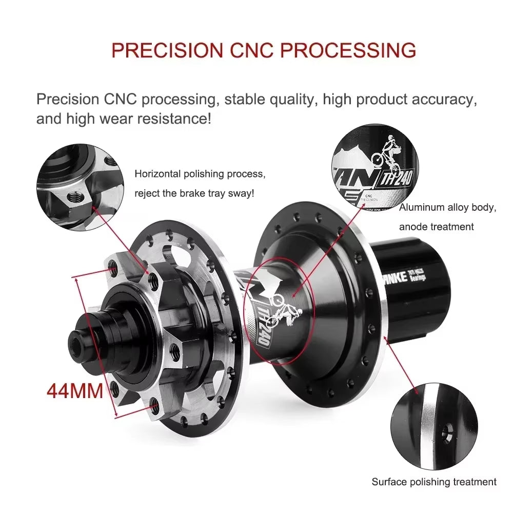 120 Click Hub Bearing MTB Hub Front Rear 32 36 Holes Disc Brake Bicycle Hubs 7 8 9 10 11 12 Speed Quick Release 6 Pawl Hub