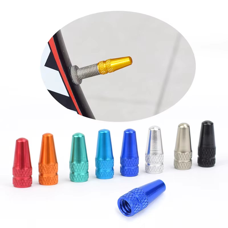 4/8Pcs Aluminum Alloy Bicycle Tire FV Valve Cap MTB Road Bike Covered Protector Road MTB Tyre Dustproof Bike Presta Valve