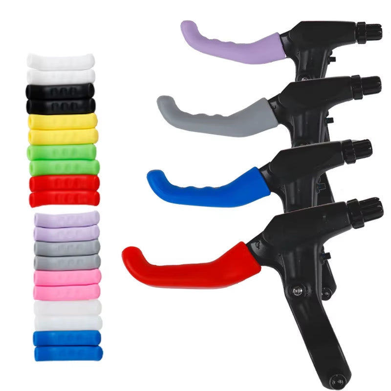 Bicycle Brake Handle Cover Sleeve, Silicone MTB Grips, Handlebar Protect Cover, Anti-Slip Cycling Gear, Bike Accessories