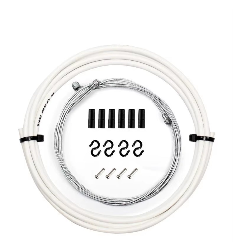 Bicycle Brake Cable Housing Group Set for MTB Mountain Bike Derailleur Shifter Lever Cable with Bike Cable Cap