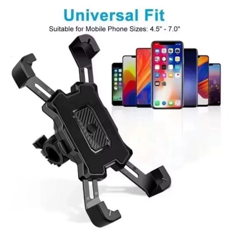 Motorcycles Bicycles Phone Holder 360 Rotation Mobile Phone Navigation Bracket Bike Riding Shockproof for Iphone Samsung Xiaomi