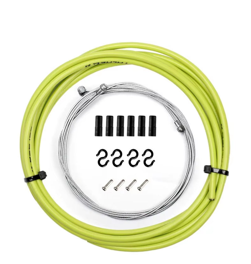 Bicycle Brake Cable Housing Group Set for MTB Mountain Bike Derailleur Shifter Lever Cable with Bike Cable Cap