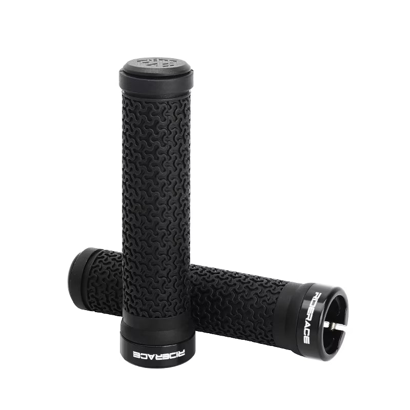 Bicycle Handle Bar Grips MTB Mountain Bike Soft Single-Sided Locking Handlebar Cover Plug Rubber Non-Slip Cycling Accessories