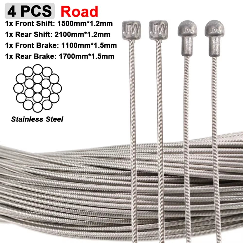 Bike Shifter Brake Cable Stainless Steel Inner Cable MTB Road Bike Front Rear Derailleur Shift Brake Cable Set