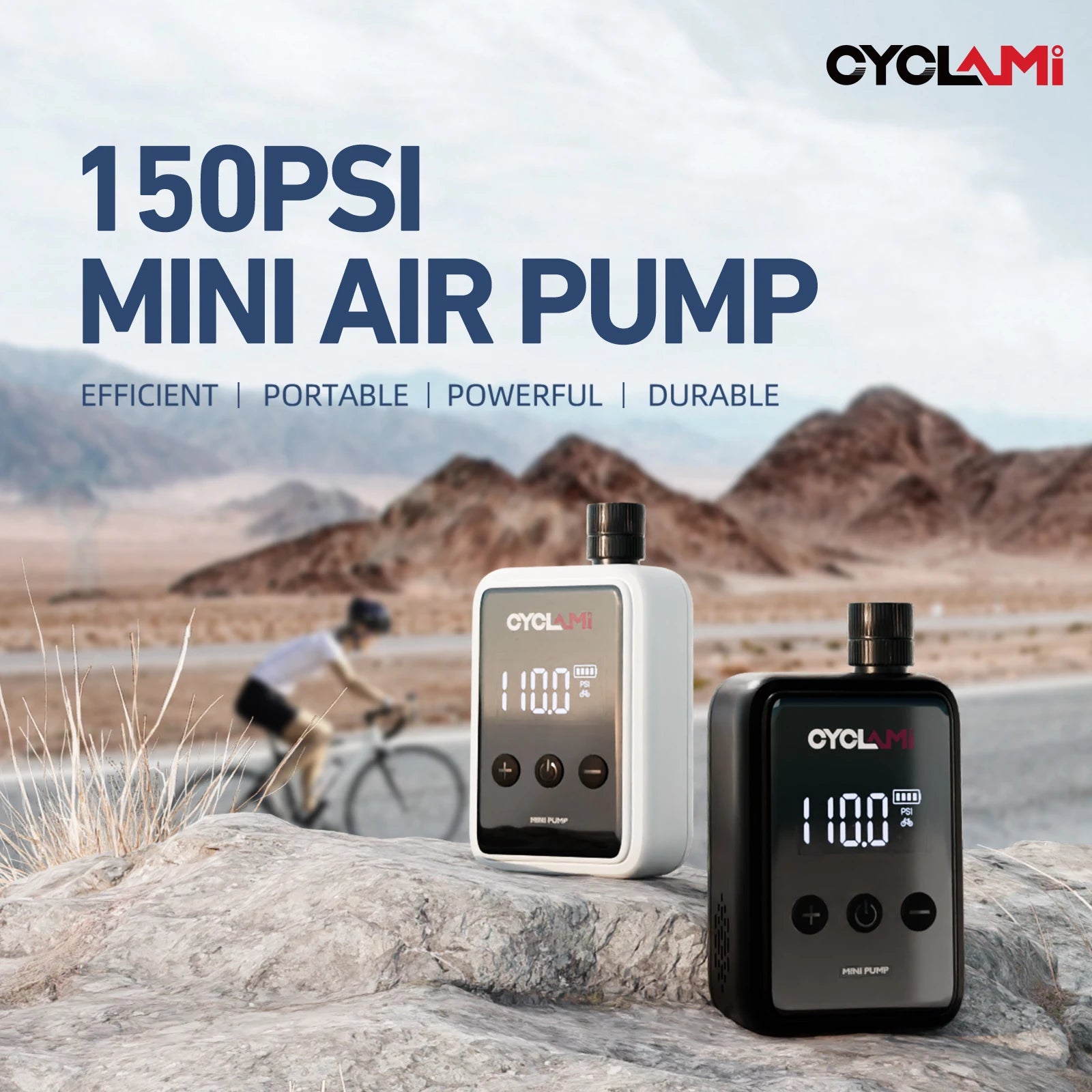 150PSI Portable Pocket Bike Electric Air Pump Schrader Presta Valve MTB MINI Rechargeable Compressor Tire Inflator  HW125