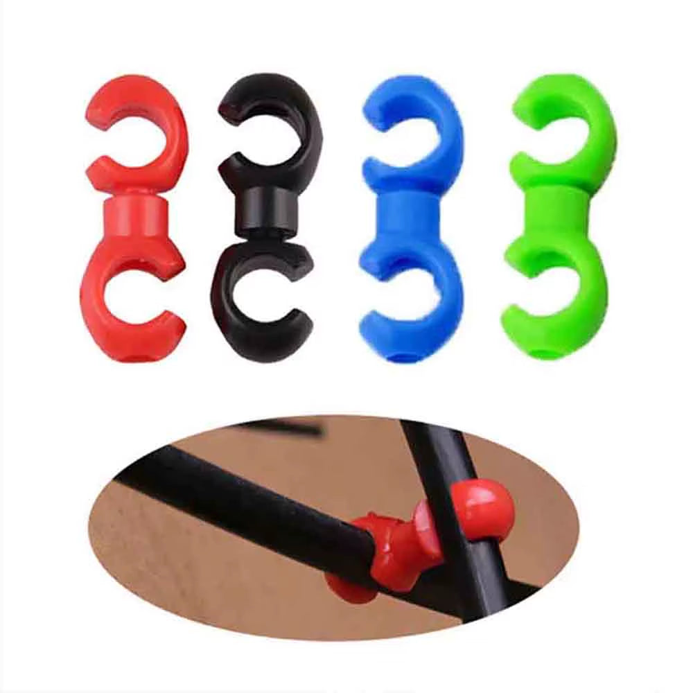 10Pcs Rotatable MTB Brake Cable Clips Bicycle Shift Gear Cable Buckles Guide Line Clips for Smooth Cycling Enhanced Performance
