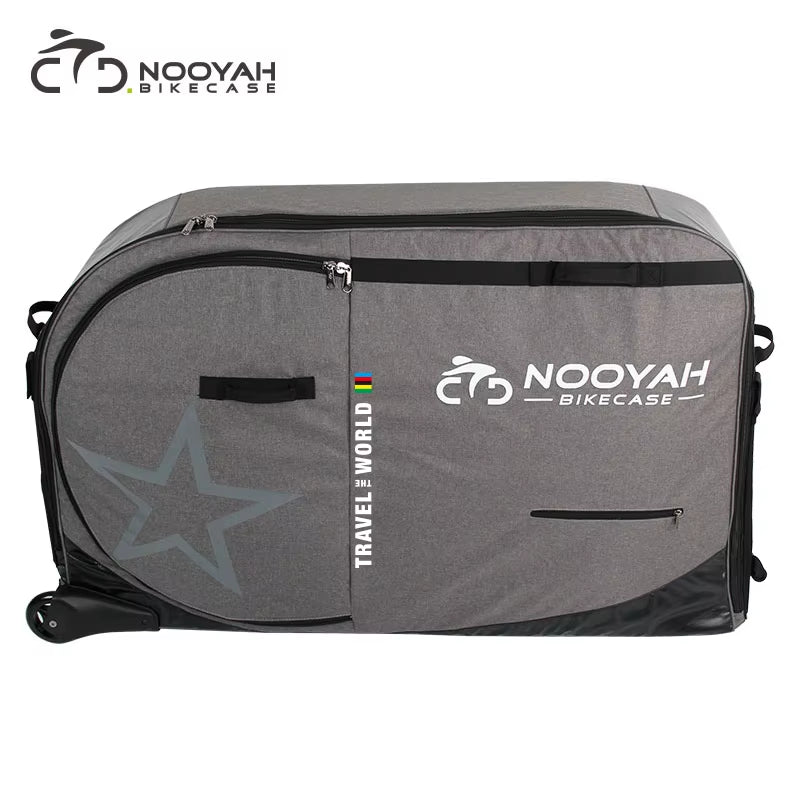 Bike Bag Bicycle Transport Bag MTB & Road Bike Travel Case Suitcase for Transporting Bicycle Accessories with Wheels Bags