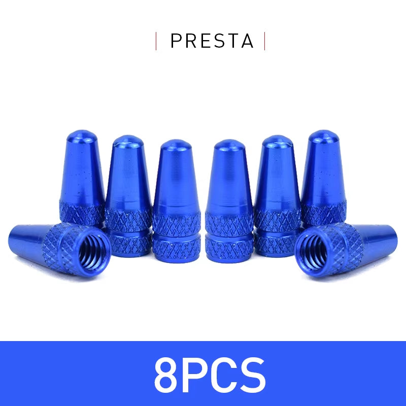 4/8Pcs Aluminum Alloy Bicycle Tire FV Valve Cap MTB Road Bike Covered Protector Road MTB Tyre Dustproof Bike Presta Valve