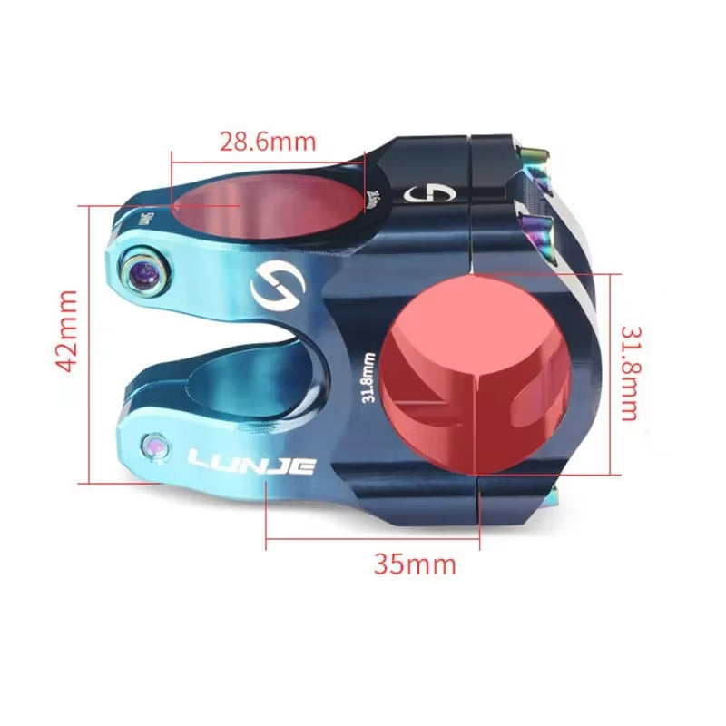 MTB Road Bike Stem CNC Mountain Bicycle Bridge Short Power 31.8Mm High Strength Climbing Riser